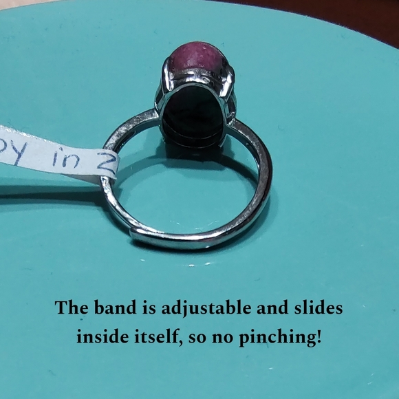 Ruby in Zoisite Ring - Picture 7 of 8